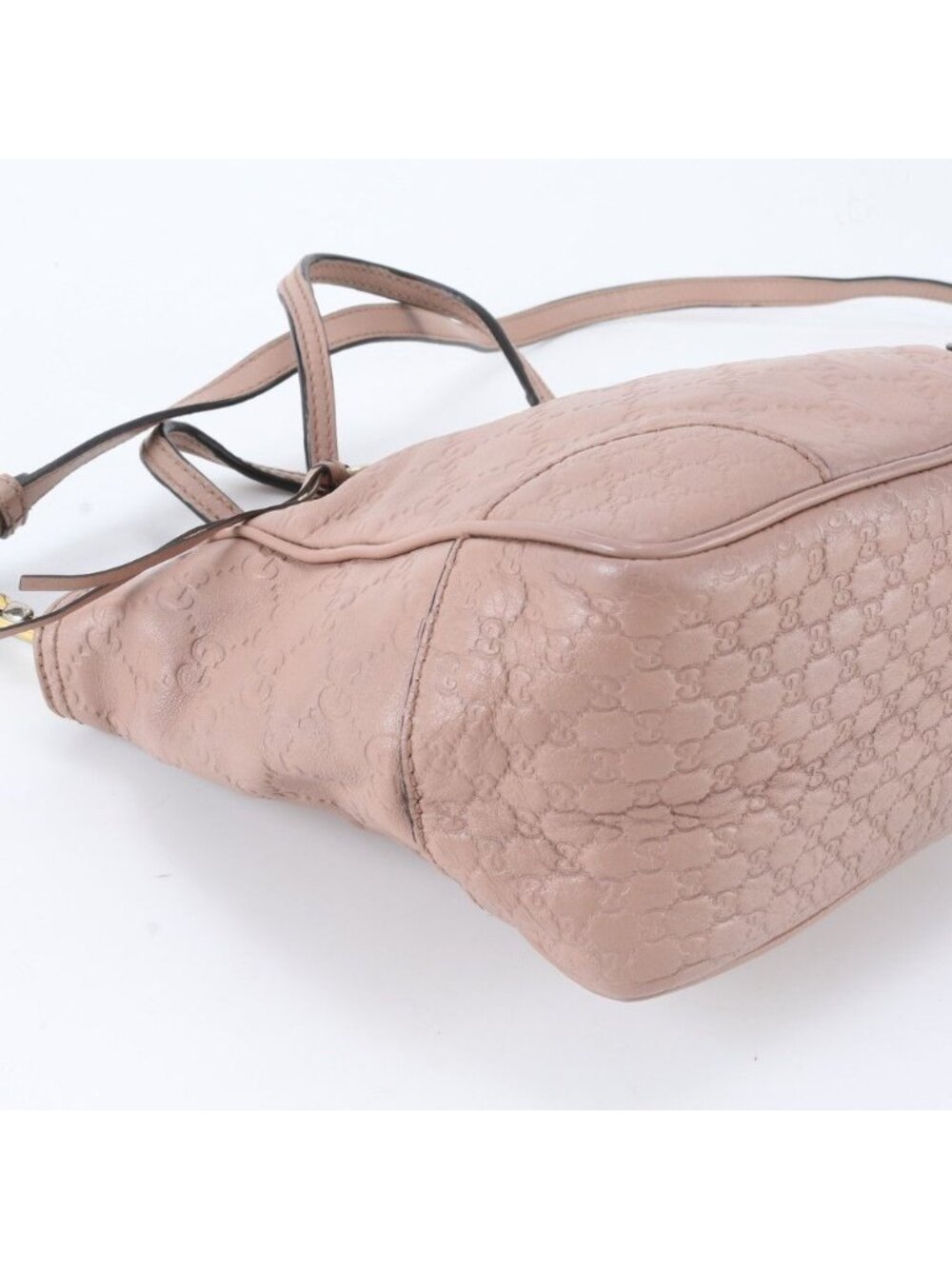 ★SOLD★ Gucci Guccissima Bree Leather 2-Way Shoulder Bag Crossbody Hand Pink - Picture 6 of 9